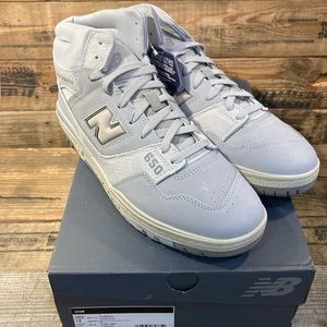New Balance Men’s 650 Basketball Shoe BB650RGG Grey White sz 11.5,12,13